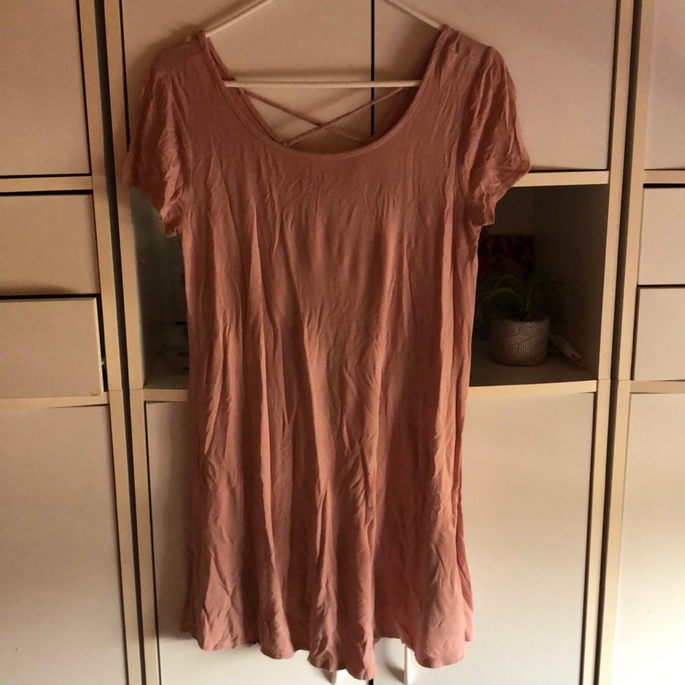 Pink t shirt dress